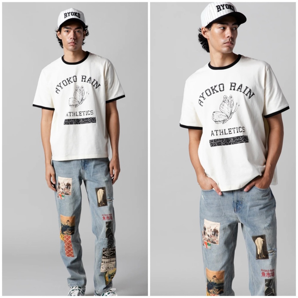 💥PRICE DROP💥 RYOKO RAIN ATHLETICS RINGER TEE